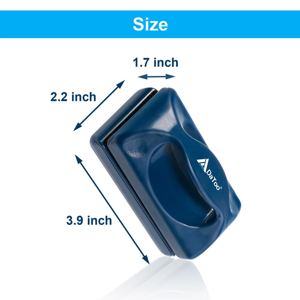 DaToo Aquarium Mini Magnetic Scrubber Scraper Small Fish Tank Cleaner Nano Glass Aquarium Cleaning Tools with Super Strong Magnet