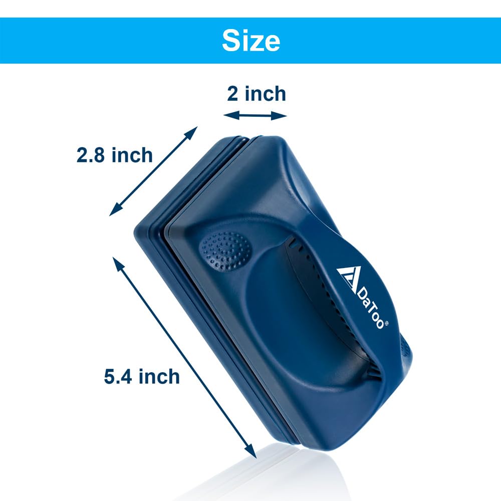 DaToo Aquarium Mini Magnetic Scrubber Scraper Small Fish Tank Cleaner Nano Glass Aquarium Cleaning Tools with Super Strong Magnet