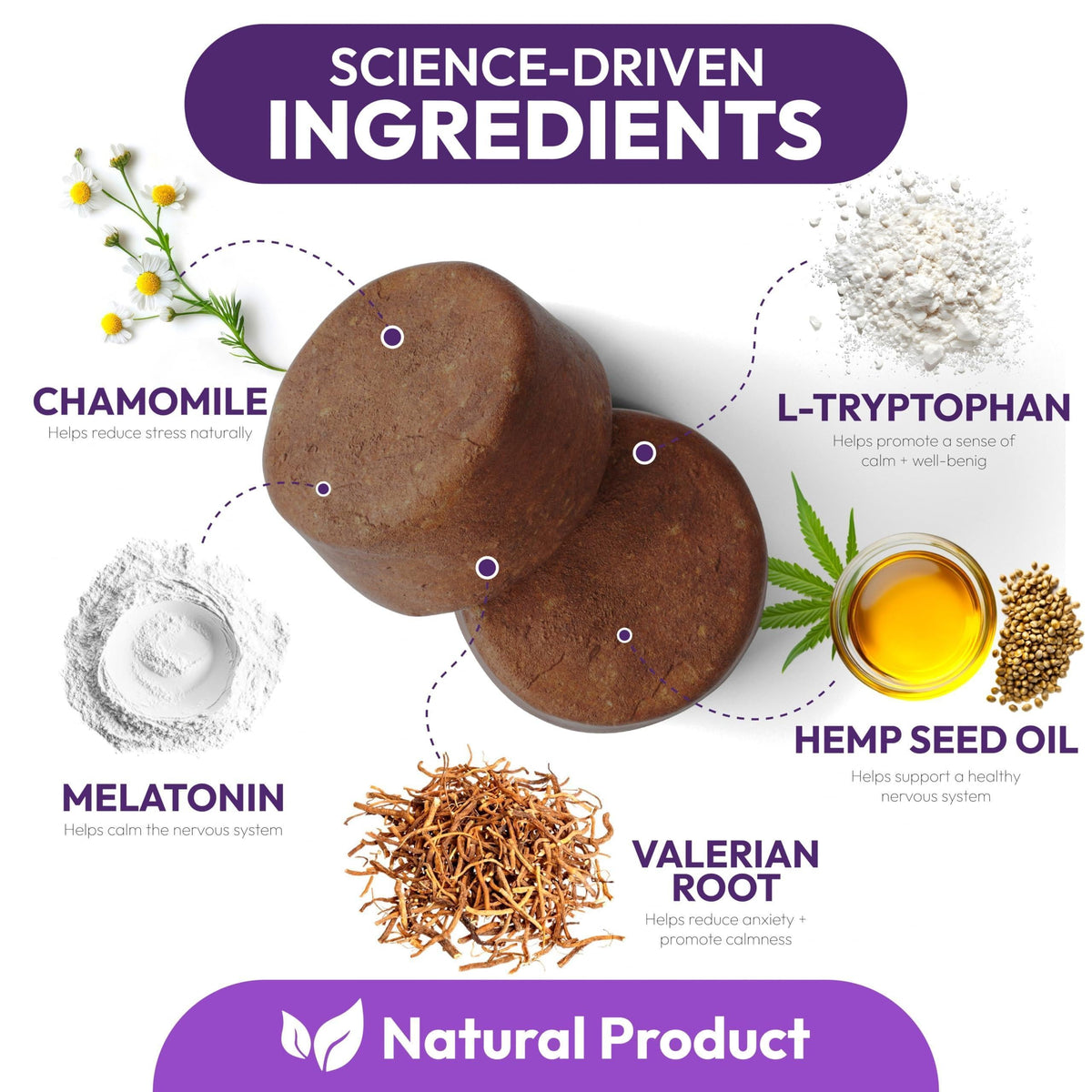 Melatonin Calming Chews for Dogs 170 Chews