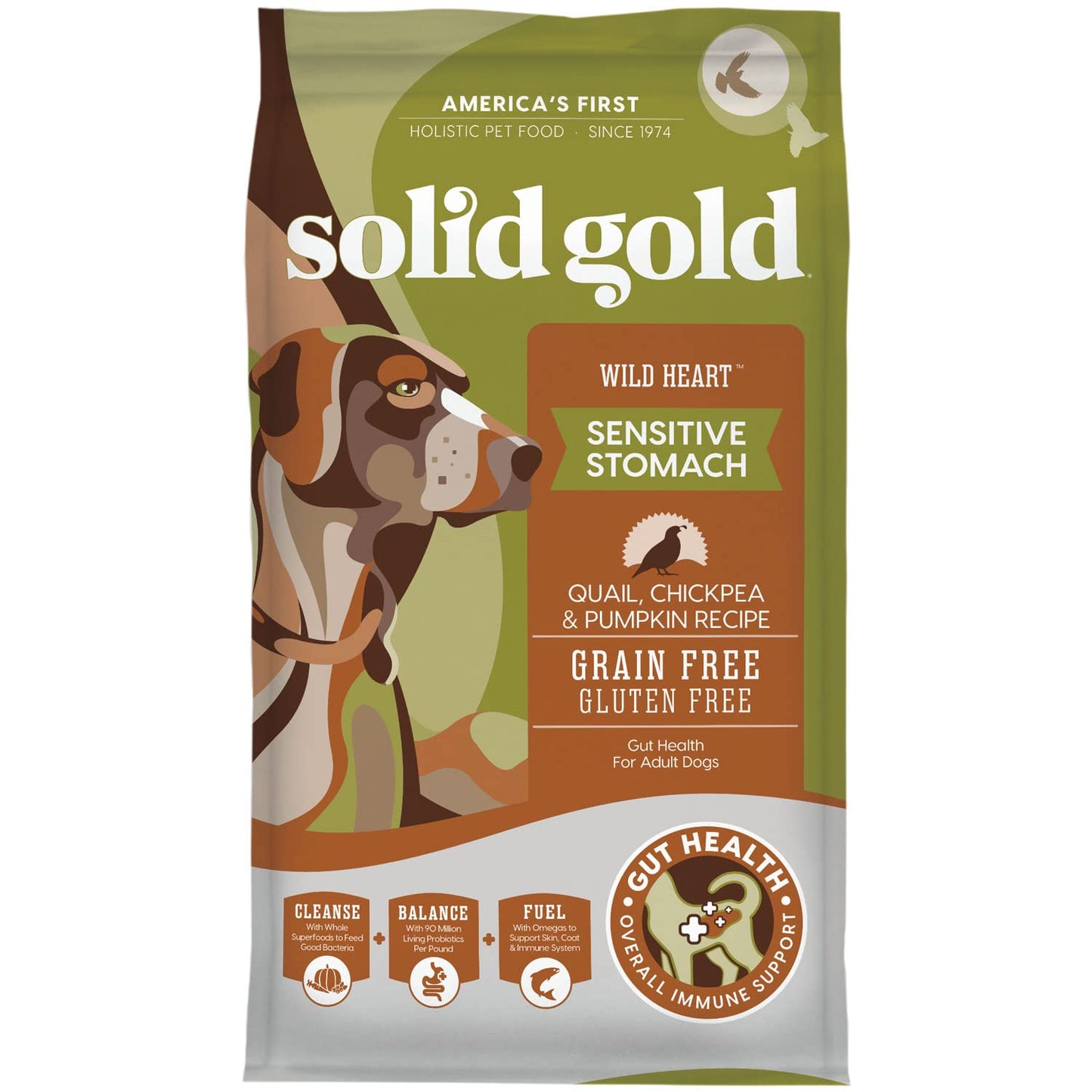 Solid Gold Toy & Small Breed Dry Dog Food Small Bites – Real Beef, Grain Free, Gluten Free, High Fiber Kibble with Probiotics for Gut Health & Digestion Support – Healthy Dog Food All Ages – 4LB