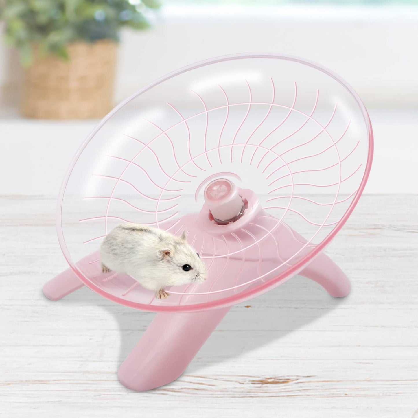 Wontee Hamster Water Bottle Water Dispenser Hamster Silent Exercise Running Wheel for Dwarf Hamsters Gerbil Mice (Blue, 80ML)