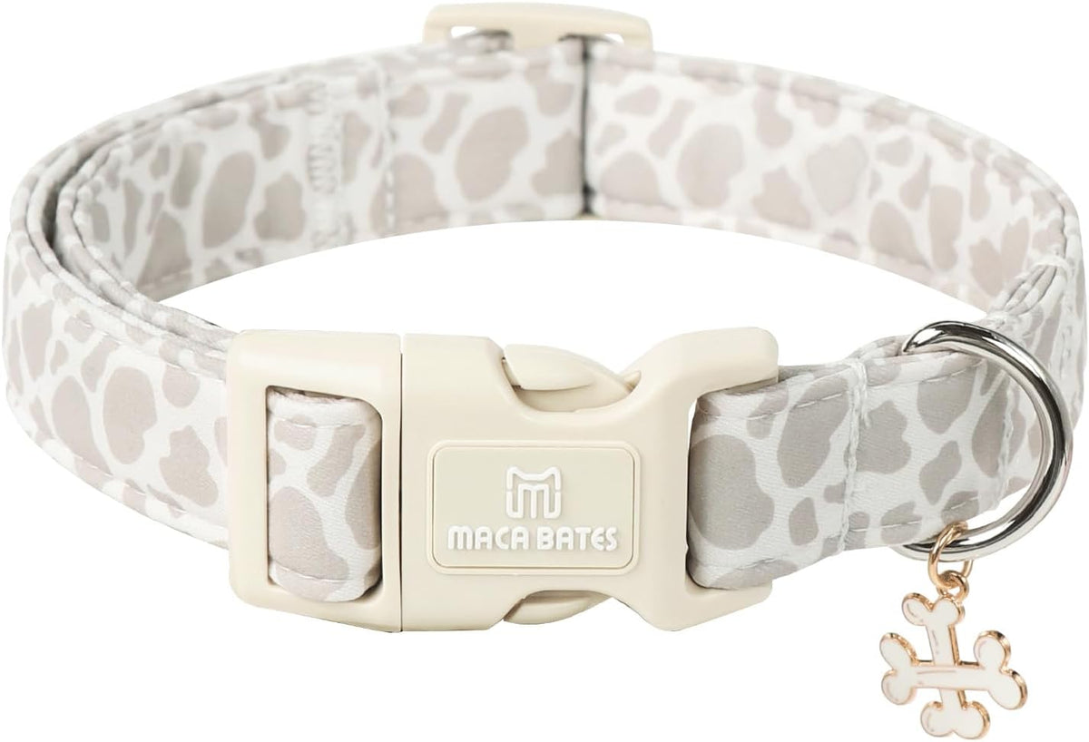 Maca Bates Halloween Pink and Purple Ghost Dog Collar for Large Dogs