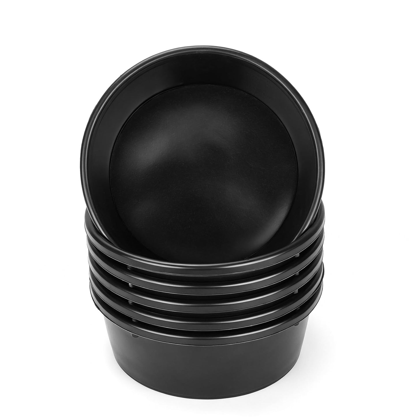 2Pcs Rubber Feed Pan, 1 Gallon Horse Feed Bucket Utility Feed Bucket, 10.6 x 4.1Inches Rubber Bowl Chicken Dust Bath Livestock Water Bowl for Pig Goat Chicken Dogs Farm Small Animal