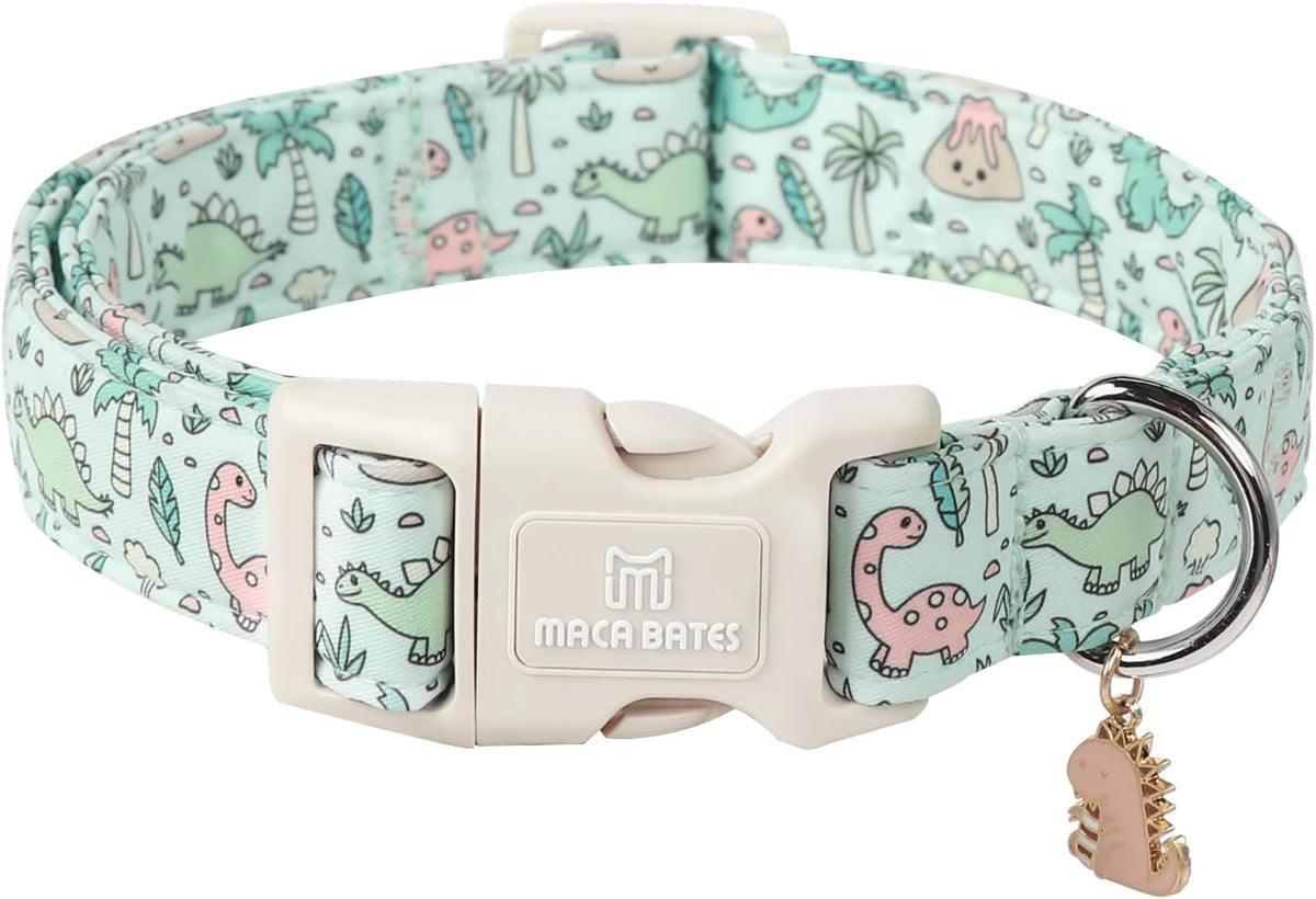 Maca Bates Halloween Pink and Purple Ghost Dog Collar for Large Dogs