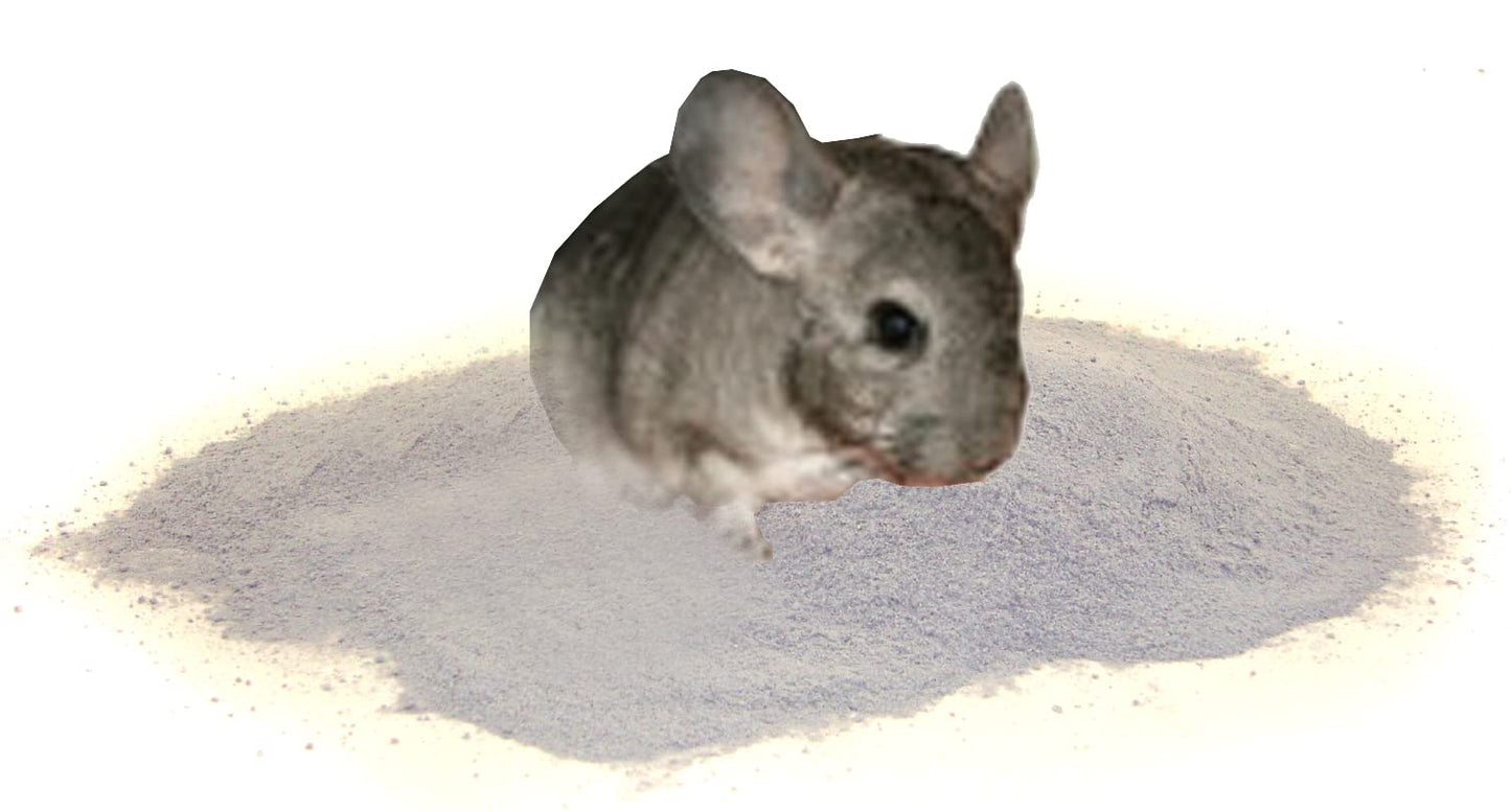 Lixit Blue Beauty® Chinchilla Dust Powder - Dry Bath Grooming Dust for Hamsters, Gerbil, Degus, and Small Animals - Made in the USA (3 Pound)