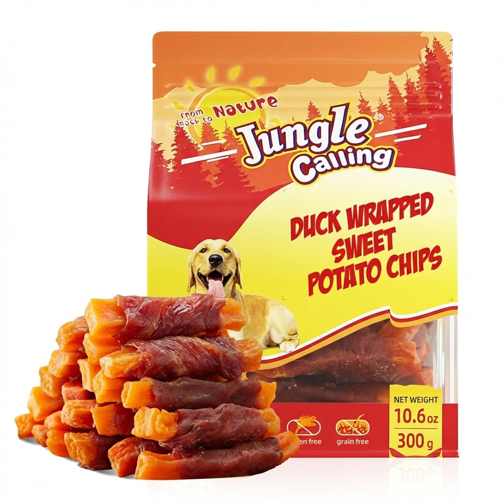 Jungle Calling Chicken & Sweet Potato Treats, Fiber-Rich, Digestible Chews