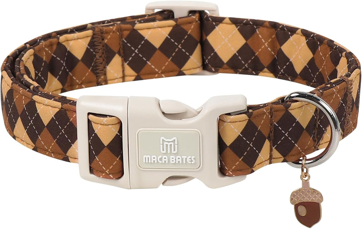 Maca Bates Halloween Pink and Purple Ghost Dog Collar for Large Dogs