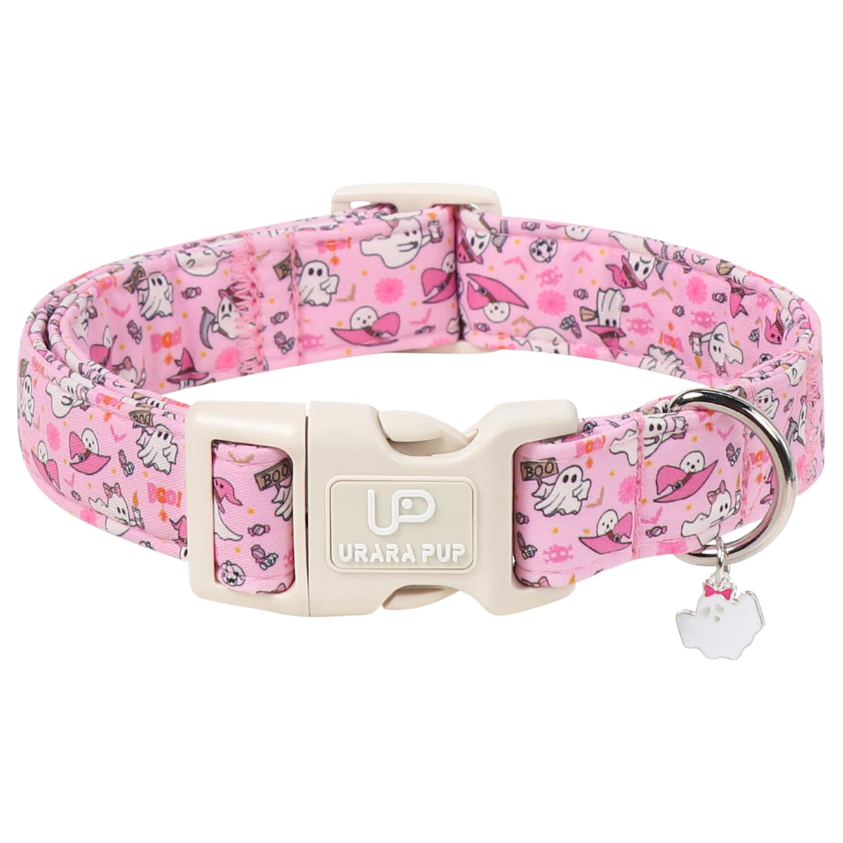 Maple Leaf Dog Collar, Fall Autumn Orange Leaf Dog Collar