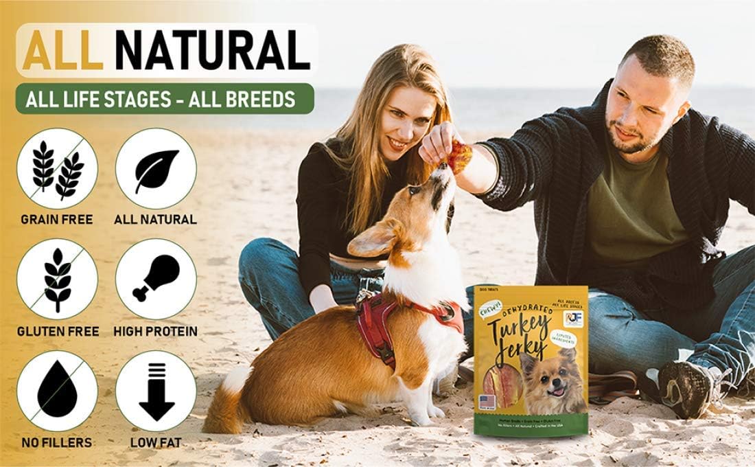 Turkey & Pumpkin 5 oz. Dog Jerky Treat | Human Grade | High Protein