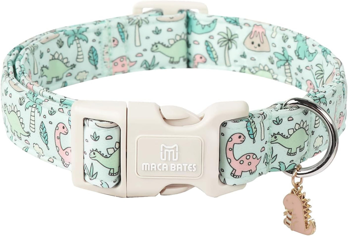 Maca Bates Halloween Pink and Purple Ghost Dog Collar for Large Dogs