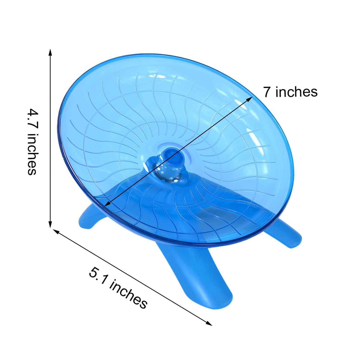 Wontee Hamster Water Bottle Water Dispenser Hamster Silent Exercise Running Wheel for Dwarf Hamsters Gerbil Mice (Blue, 80ML)