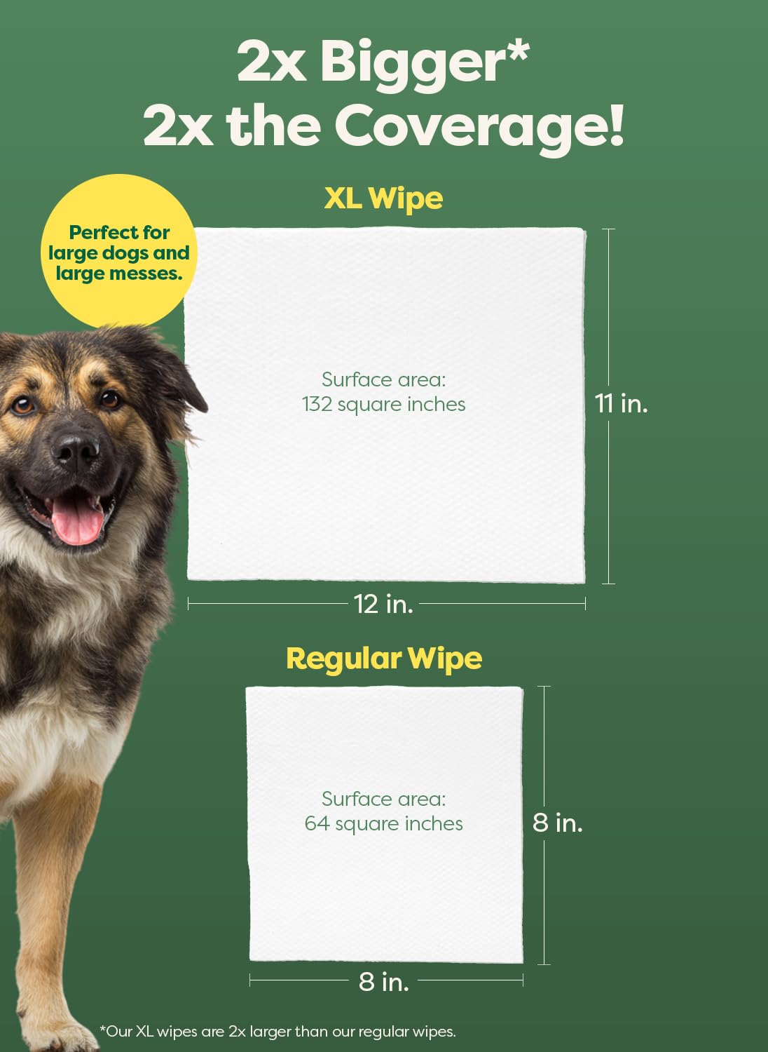 Earth Rated Pet Wipes for Dogs and Cats, Hypoallergenic, 3-in-1 Cleaning, Deodorizing and Hydrating, for Grooming Paws, Body and Butt, Unscented, 100 Count