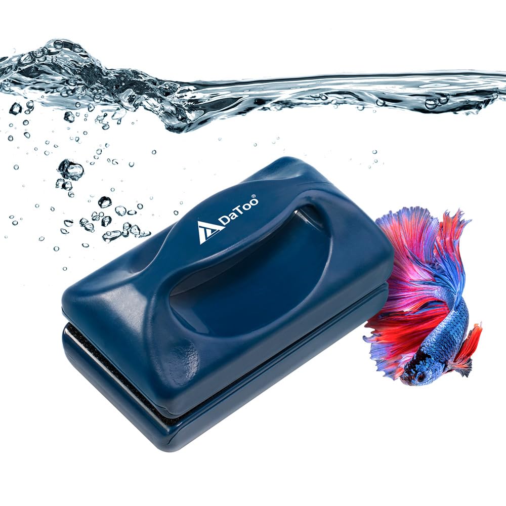 DaToo Aquarium Mini Magnetic Scrubber Scraper Small Fish Tank Cleaner Nano Glass Aquarium Cleaning Tools with Super Strong Magnet