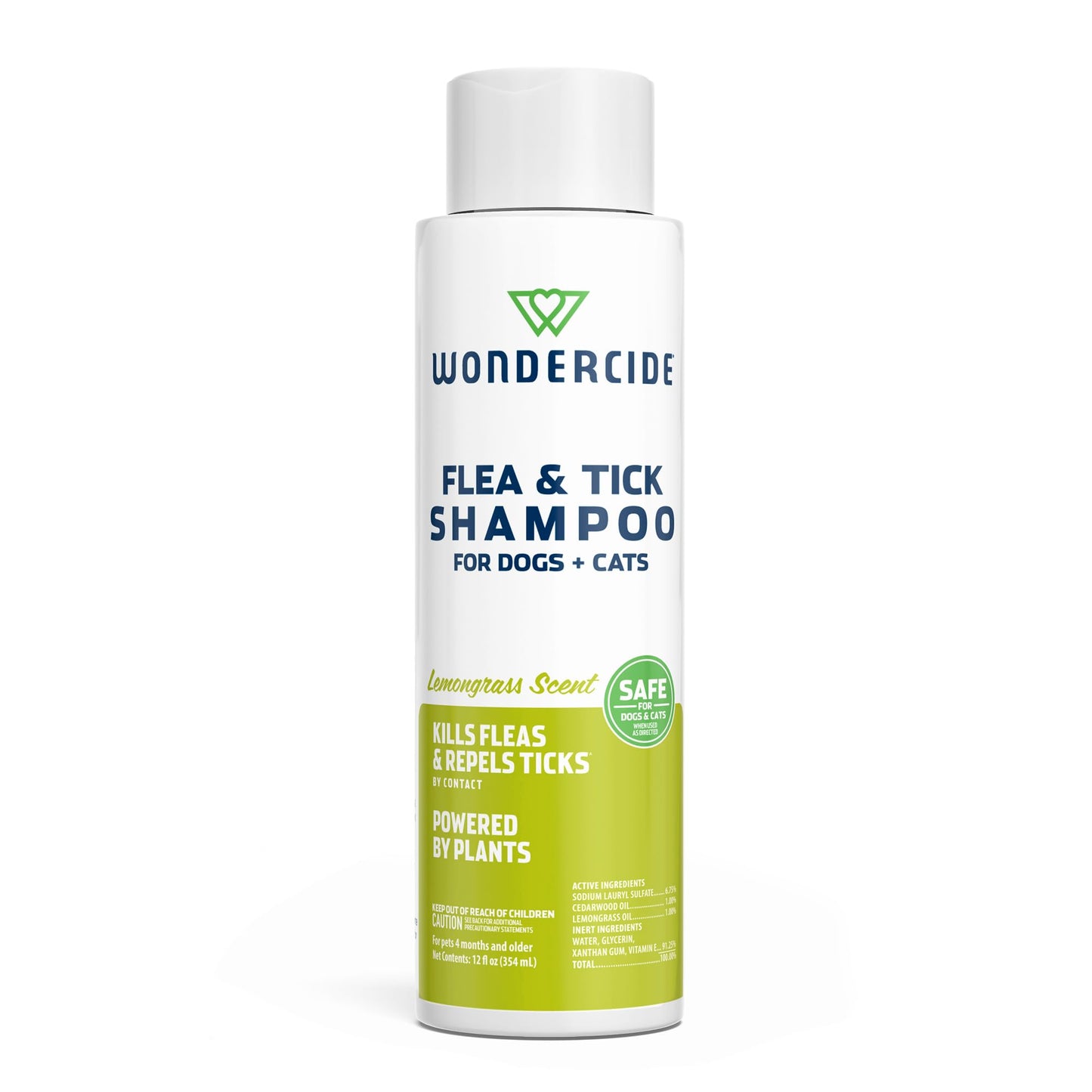 Wondercide - Flea & Tick Shampoo for Dogs and Cats - Flea and Tick Treatment with Natural Essential Oils - for Pets Over 4 Months - Powered by Plants - Rosemary - 12 Fl oz