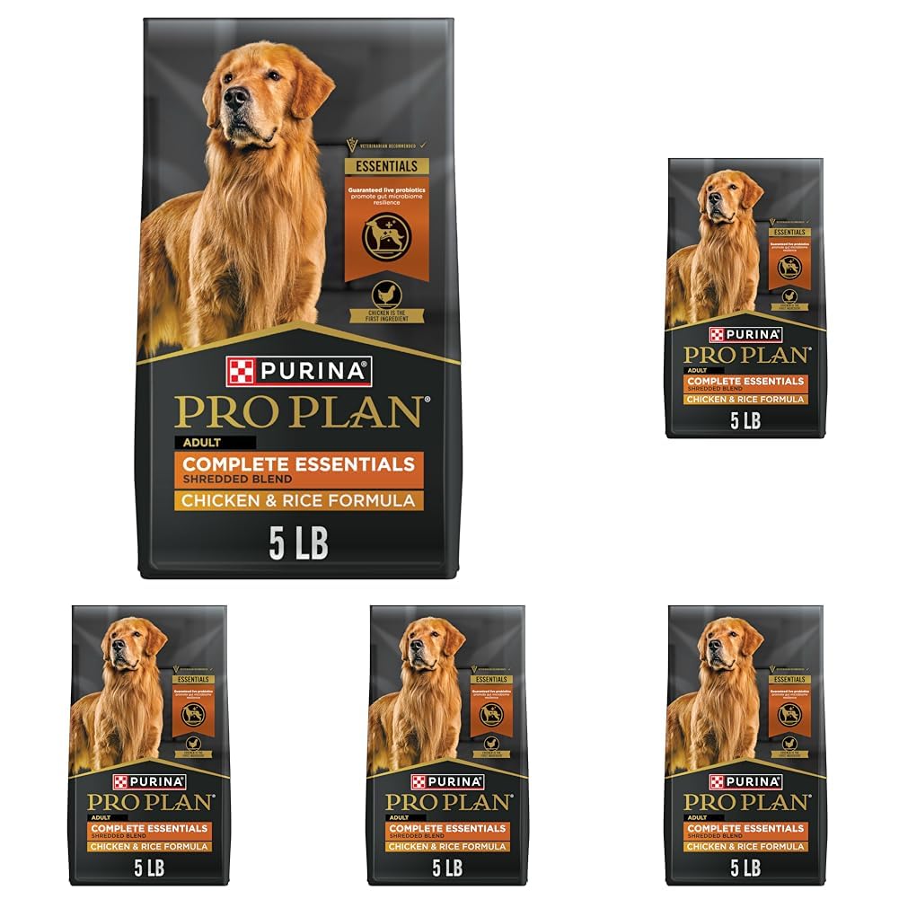 Purina Pro Plan Complete Essentials Shredded Blend Chicken and Rice Dog Food Dry Formula with Probiotics for Dogs - 15 lb.