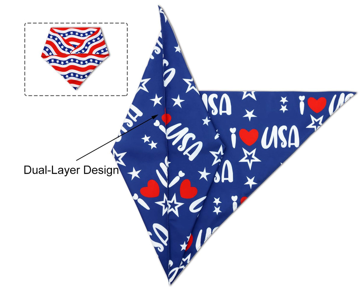 Halloween Dog Bandanas,Pumpkin and Cute Ghost Pet Scarf,Seasonal Outfit for Boy and Girl Dogs,Reversible Holiday Dog Costume for Medium to Large Dogs(2PCS,Purple,Black&White)