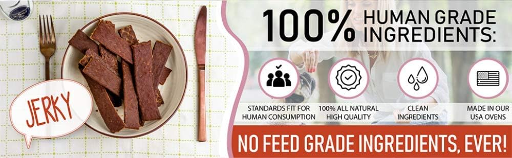 Turkey & Pumpkin 5 oz. Dog Jerky Treat | Human Grade | High Protein