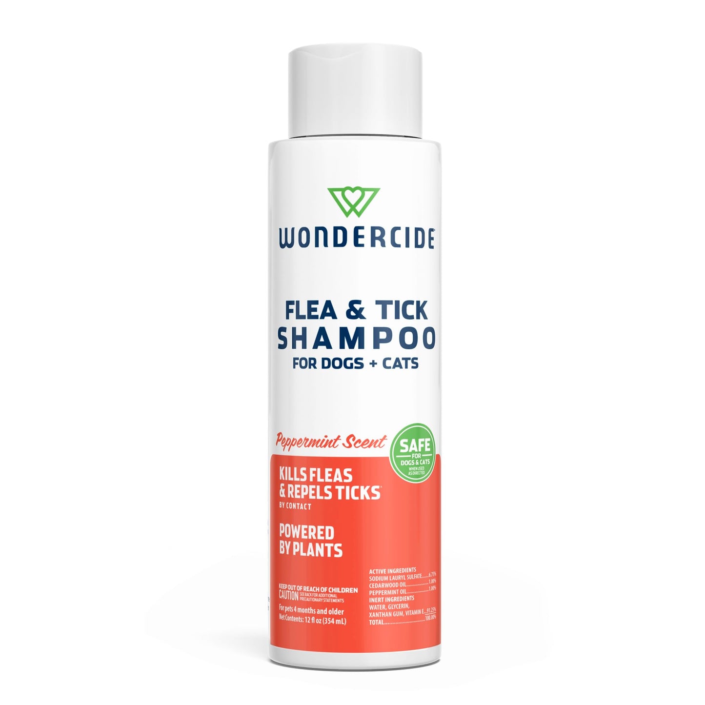 Wondercide - Flea & Tick Shampoo for Dogs and Cats - Flea and Tick Treatment with Natural Essential Oils - for Pets Over 4 Months - Powered by Plants - Rosemary - 12 Fl oz