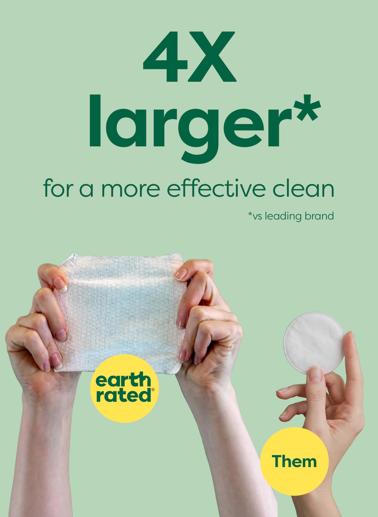 Earth Rated Pet Wipes for Dogs and Cats, Hypoallergenic, 3-in-1 Cleaning, Deodorizing and Hydrating, for Grooming Paws, Body and Butt, Unscented, 100 Count
