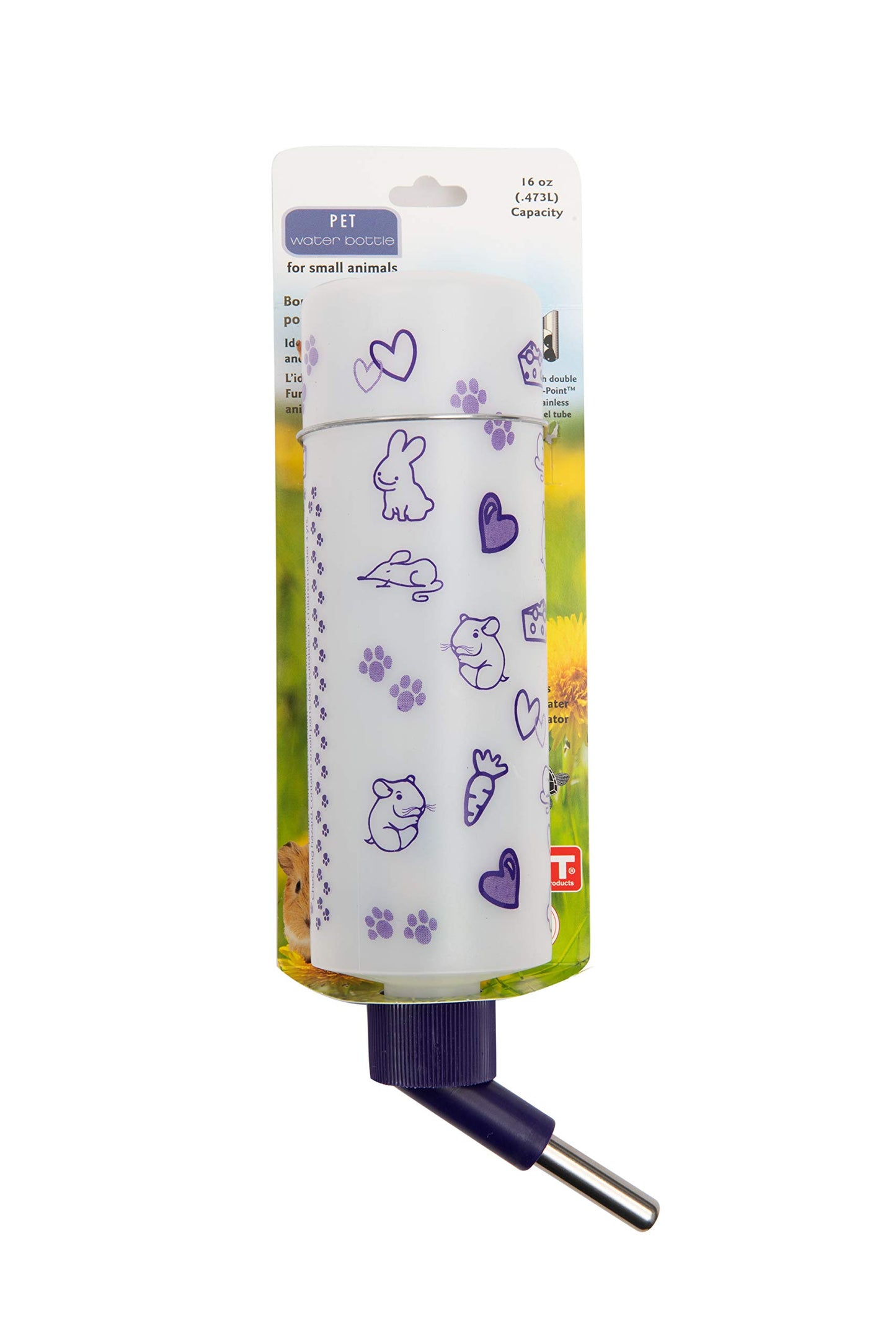 Lixit Standard Cage Water Bottles for Rabbits, Ferrets, Guinea Pigs, Hamsters, Rats, Mice and Other Small Animal's (32 Ounce, Clear)