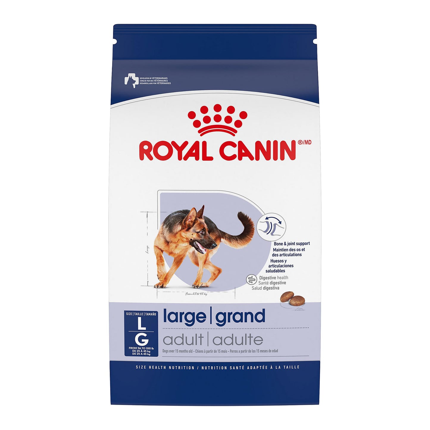 Royal Canin Size Health Nutrition Large Adult Dry Dog Food, 4 lb Bag