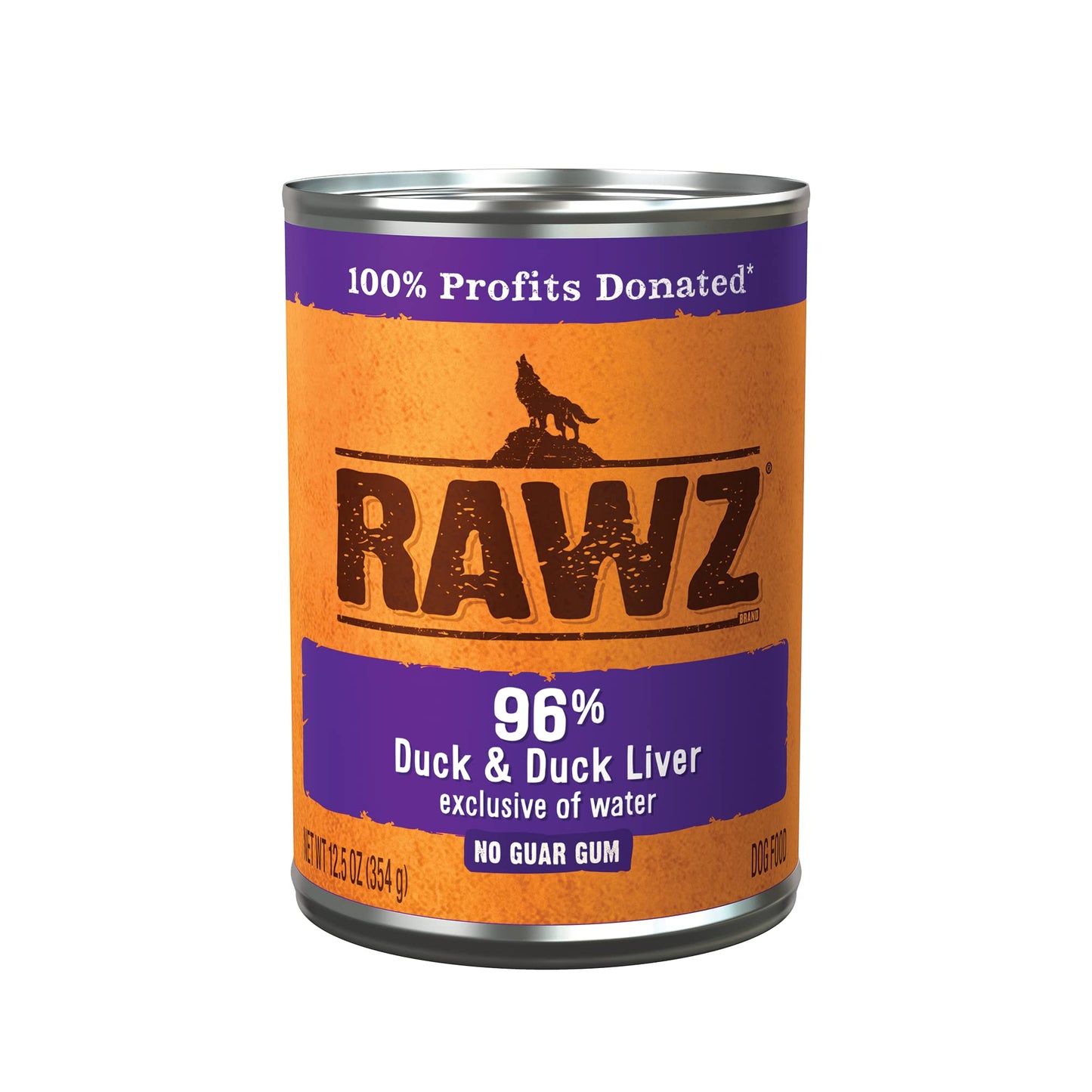 Rawz 96% Meat Canned Wet Food for Dogs 12 Pack/ 12.5 oz. Cans (Beef/Beef Liver)