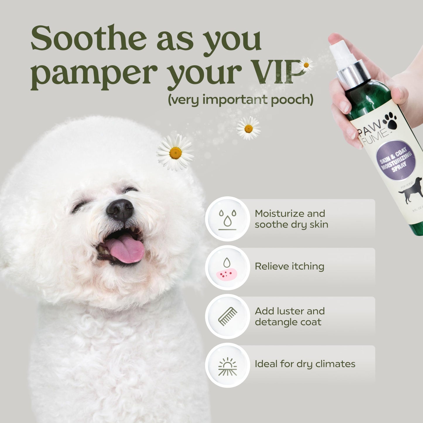 PAWFUME Deshedding Dog Shampoo and Conditioner, Show Dog, 1-Pack – Nourish & Detangle for Silky Soft Coat – Probiotic, Deep-Cleaning, pH-Balanced Formula – Salon-Quality Shampoo for Dogs