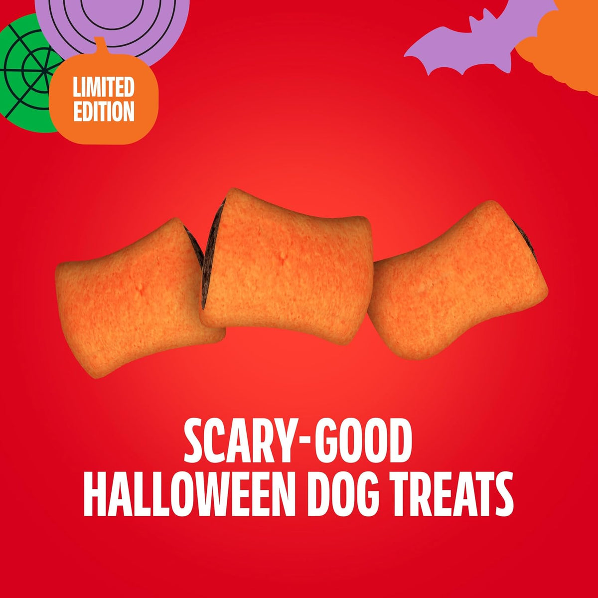 Milk-Bone Spooky Biscuits, Halloween Dog Treats, 24 Oz. Pail
