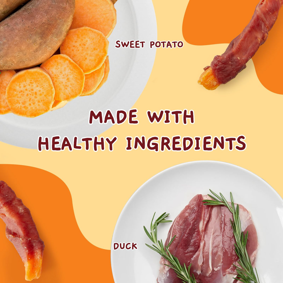 Jungle Calling Chicken & Sweet Potato Treats, Fiber-Rich, Digestible Chews