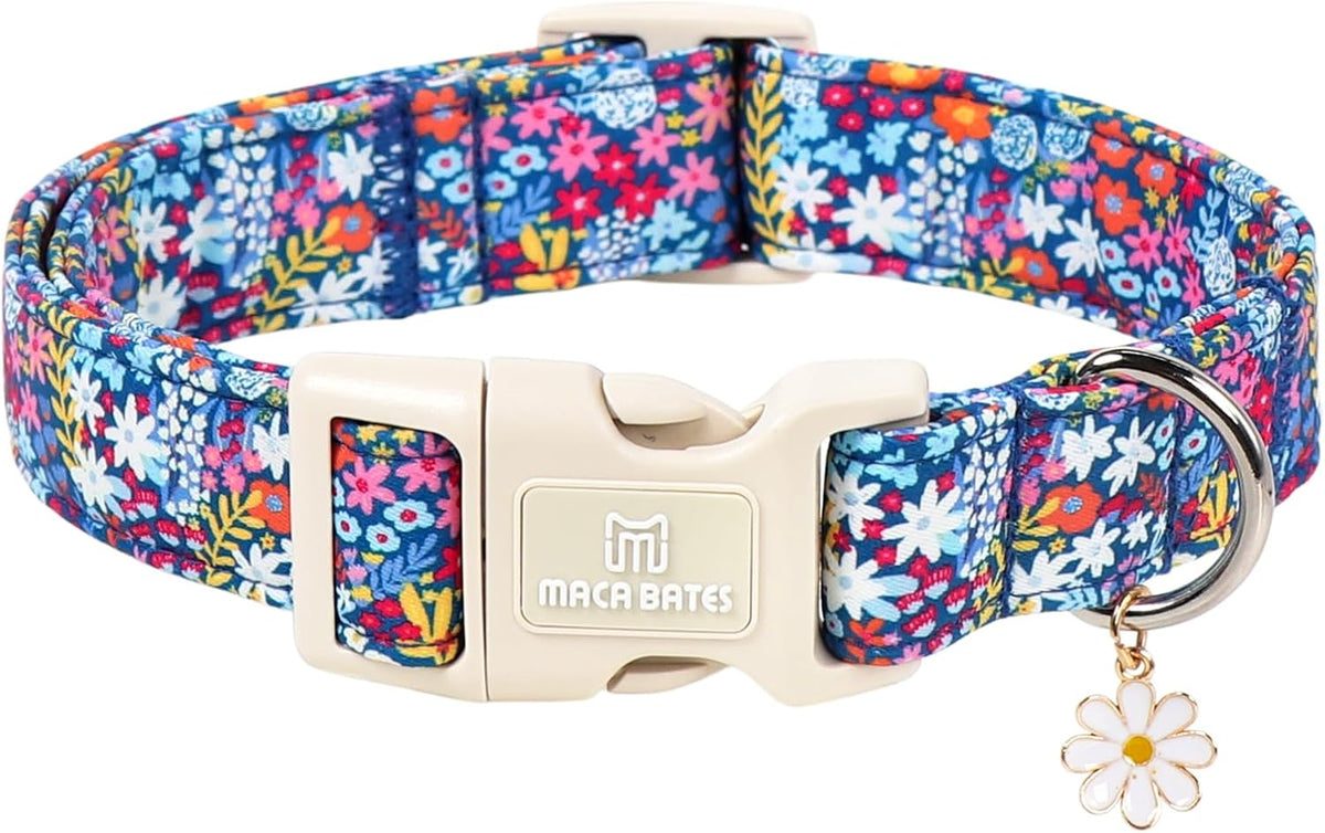 Maca Bates Halloween Pink and Purple Ghost Dog Collar for Large Dogs