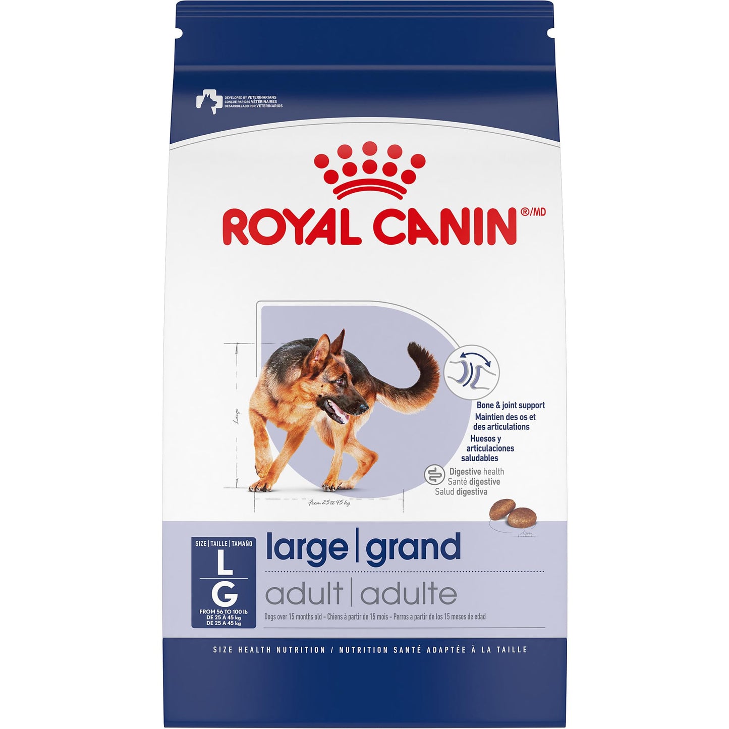 Royal Canin Size Health Nutrition Large Adult Dry Dog Food, 4 lb Bag