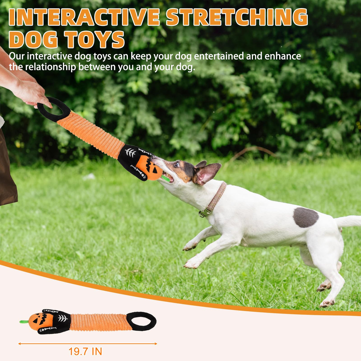 KOOLTAIL Christmas Santa Dog Toys, Tough Plush Dog Chew & Squeaky Toys with Crinkle Paper, Interactive Training & Tug of War Puppy Teething Toy for Indoor Outdoor Play for Small Medium Large Dogs