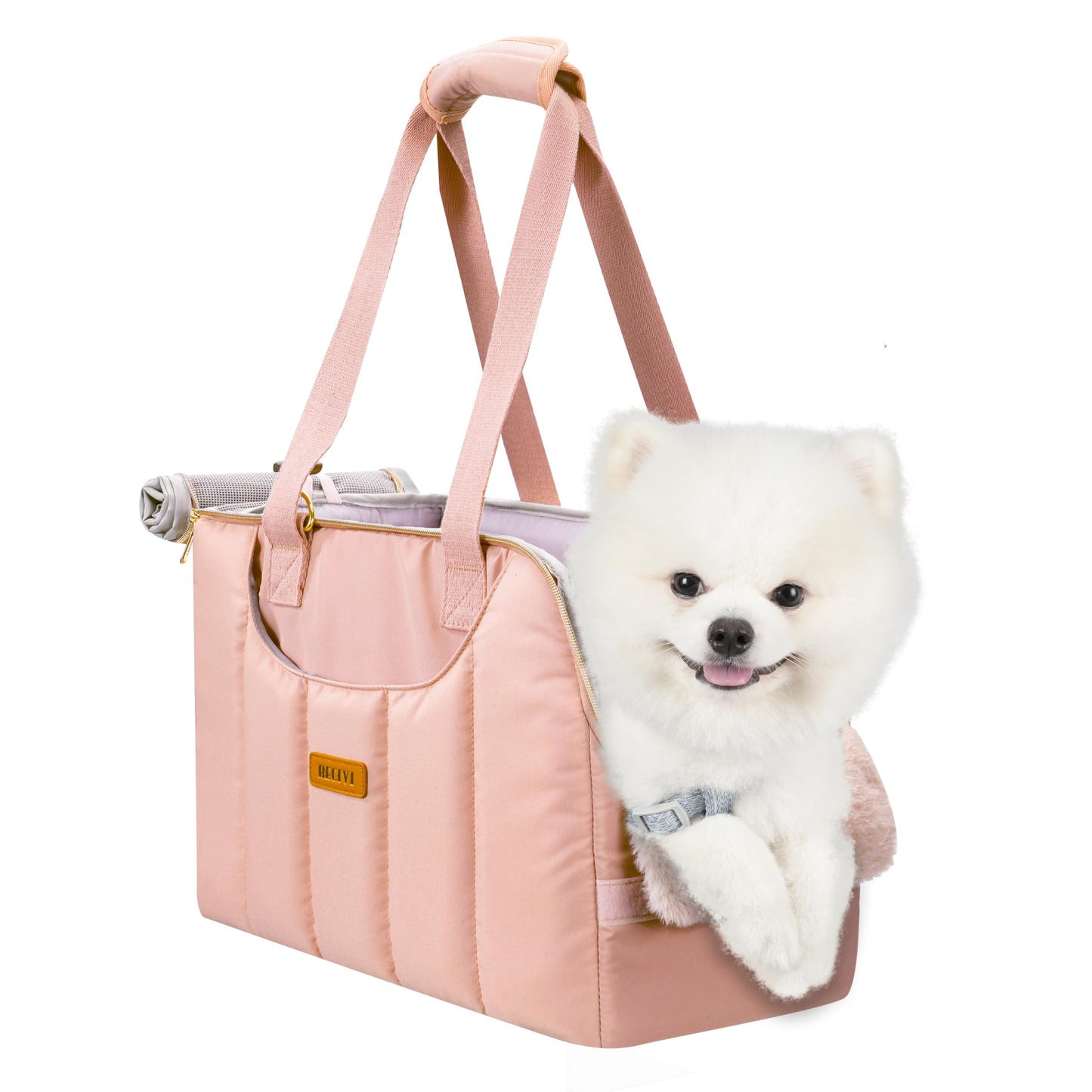 Dog Purse Carrier for Small Dogs Cats Rabbits Up to 12lbs, Lightweight Pet Sling Carriers with Crossbody Strap, Portable Puppy Soft Sided Tote Bag Carrier for Vet,Hiking,Travel Black