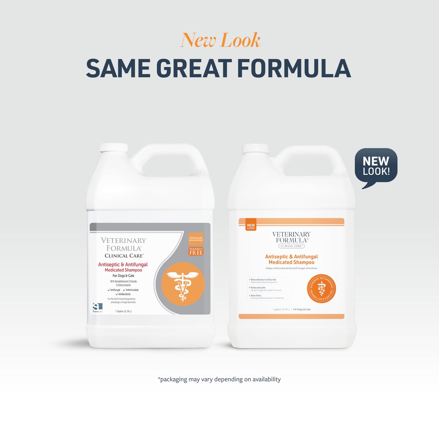 Veterinary Formula Clinical Care Antiseptic & Antifungal Medicated Shampoo and Spray for Dogs and Cats - Helps Alleviate Scaly, Greasy, or Red Skin - Paraben, Dye, and Soap Free, 2 Pack Bundle