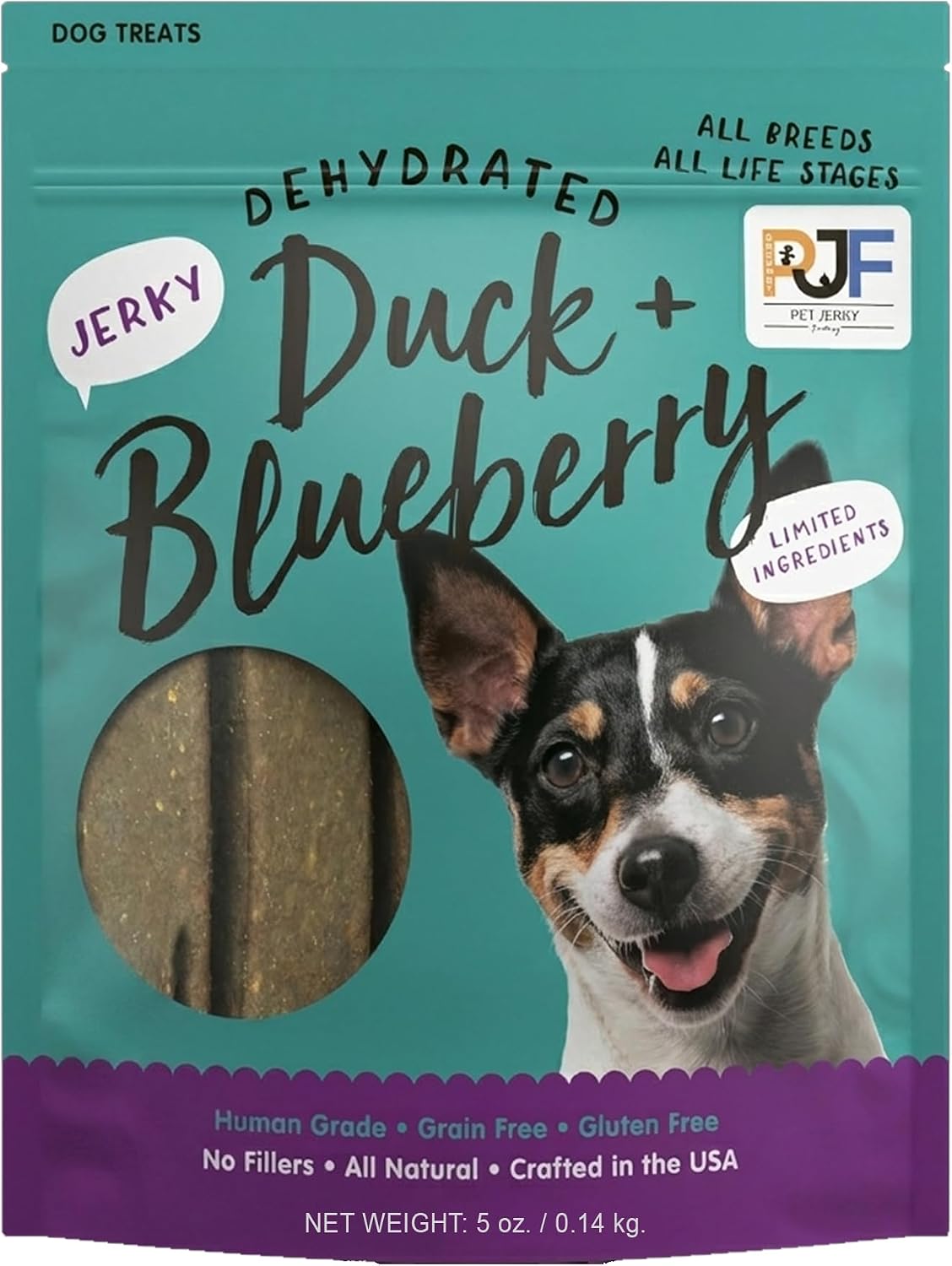 Turkey & Pumpkin 5 oz. Dog Jerky Treat | Human Grade | High Protein