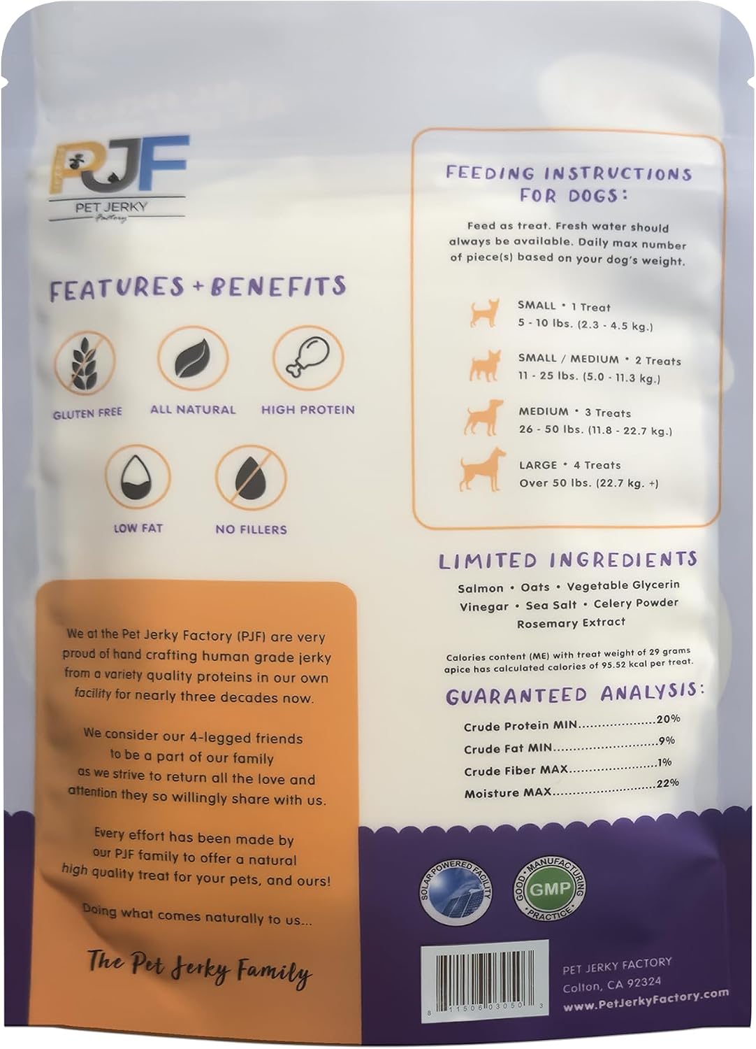 Turkey & Pumpkin 5 oz. Dog Jerky Treat | Human Grade | High Protein