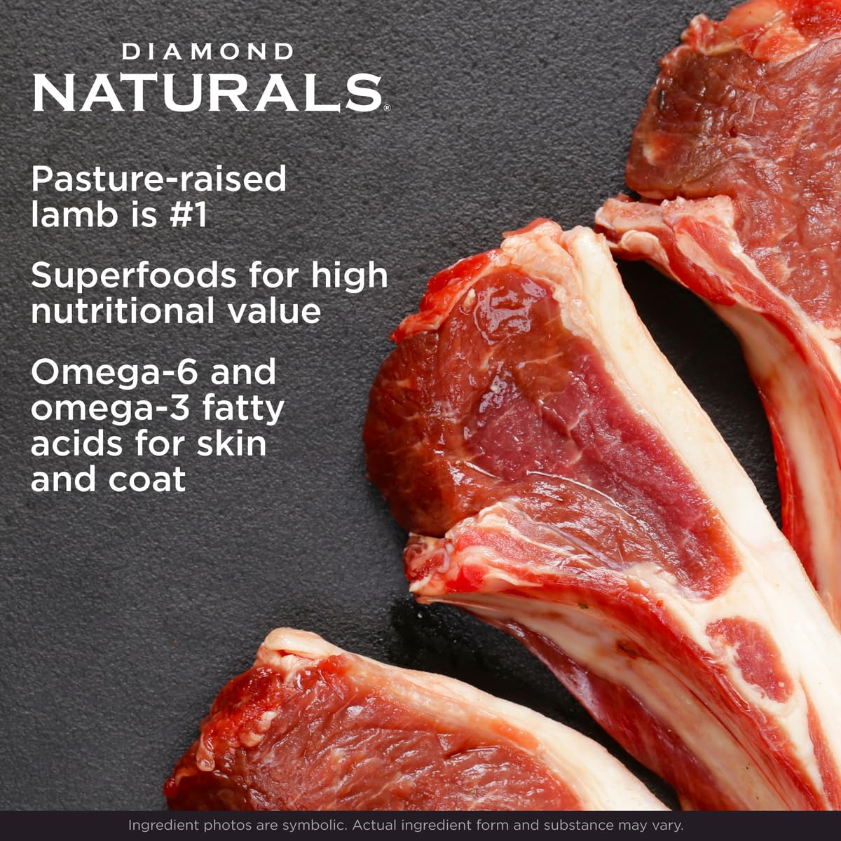 Diamond Naturals Skin & Coat Real Salmon and Potato Recipe Dry Dog Food with Quality Protein, Omega Fatty Acids, Probiotics and Essential Nutrients to Promote Healthy Skin and Coat 30lb