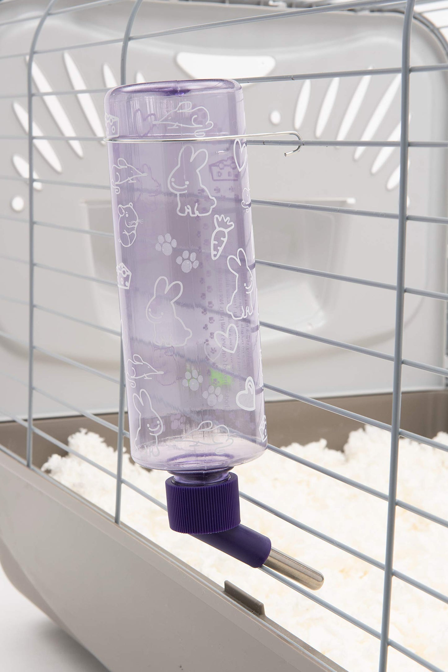 Lixit Standard Cage Water Bottles for Rabbits, Ferrets, Guinea Pigs, Hamsters, Rats, Mice and Other Small Animal's (32 Ounce, Clear)