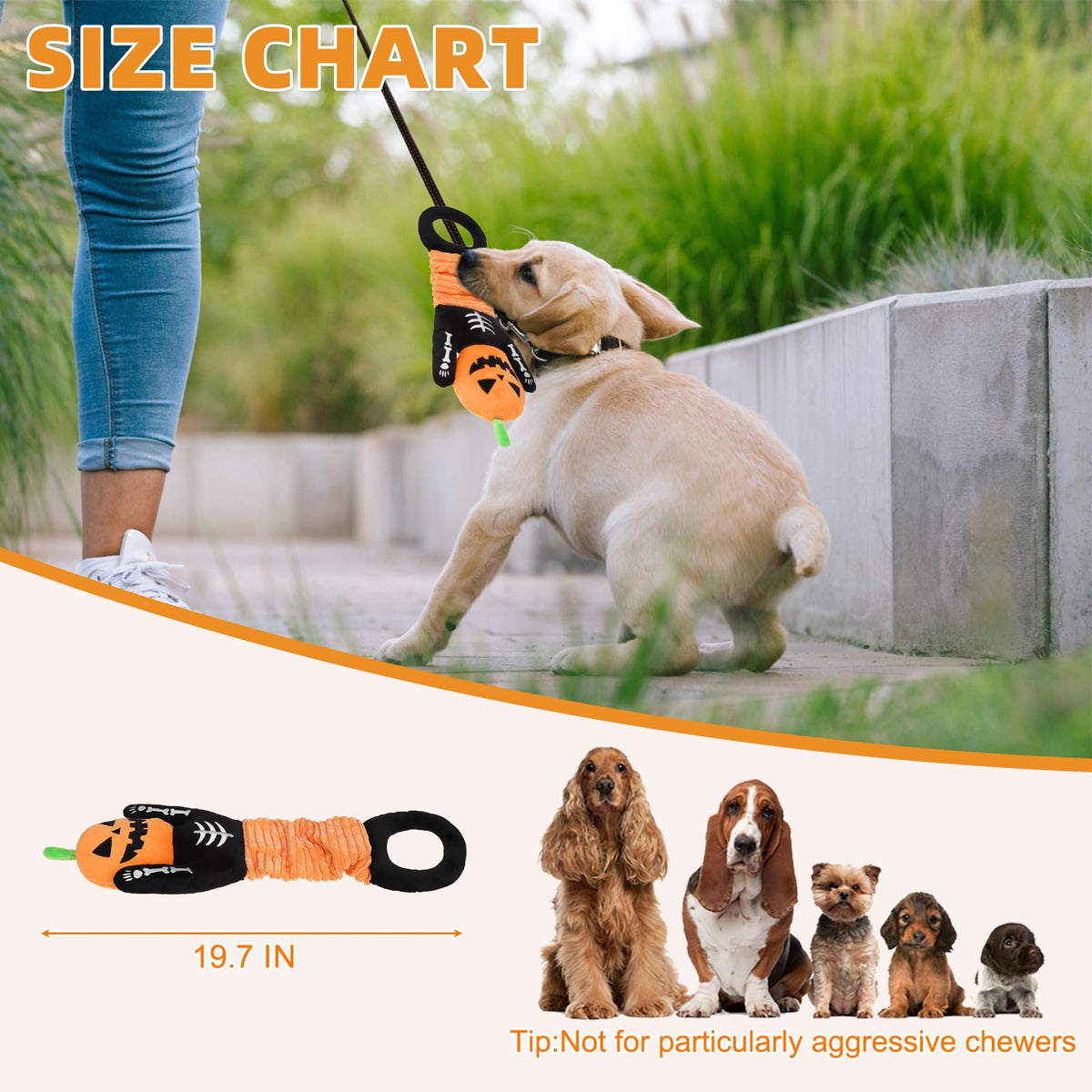 KOOLTAIL Christmas Santa Dog Toys, Tough Plush Dog Chew & Squeaky Toys with Crinkle Paper, Interactive Training & Tug of War Puppy Teething Toy for Indoor Outdoor Play for Small Medium Large Dogs