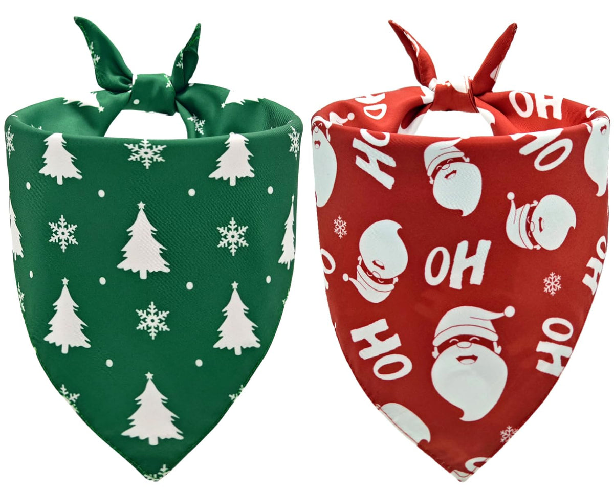 Halloween Dog Bandanas,Pumpkin and Cute Ghost Pet Scarf,Seasonal Outfit for Boy and Girl Dogs,Reversible Holiday Dog Costume for Medium to Large Dogs(2PCS,Purple,Black&White)