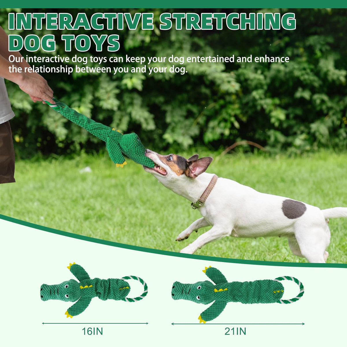 KOOLTAIL Christmas Santa Dog Toys, Tough Plush Dog Chew & Squeaky Toys with Crinkle Paper, Interactive Training & Tug of War Puppy Teething Toy for Indoor Outdoor Play for Small Medium Large Dogs