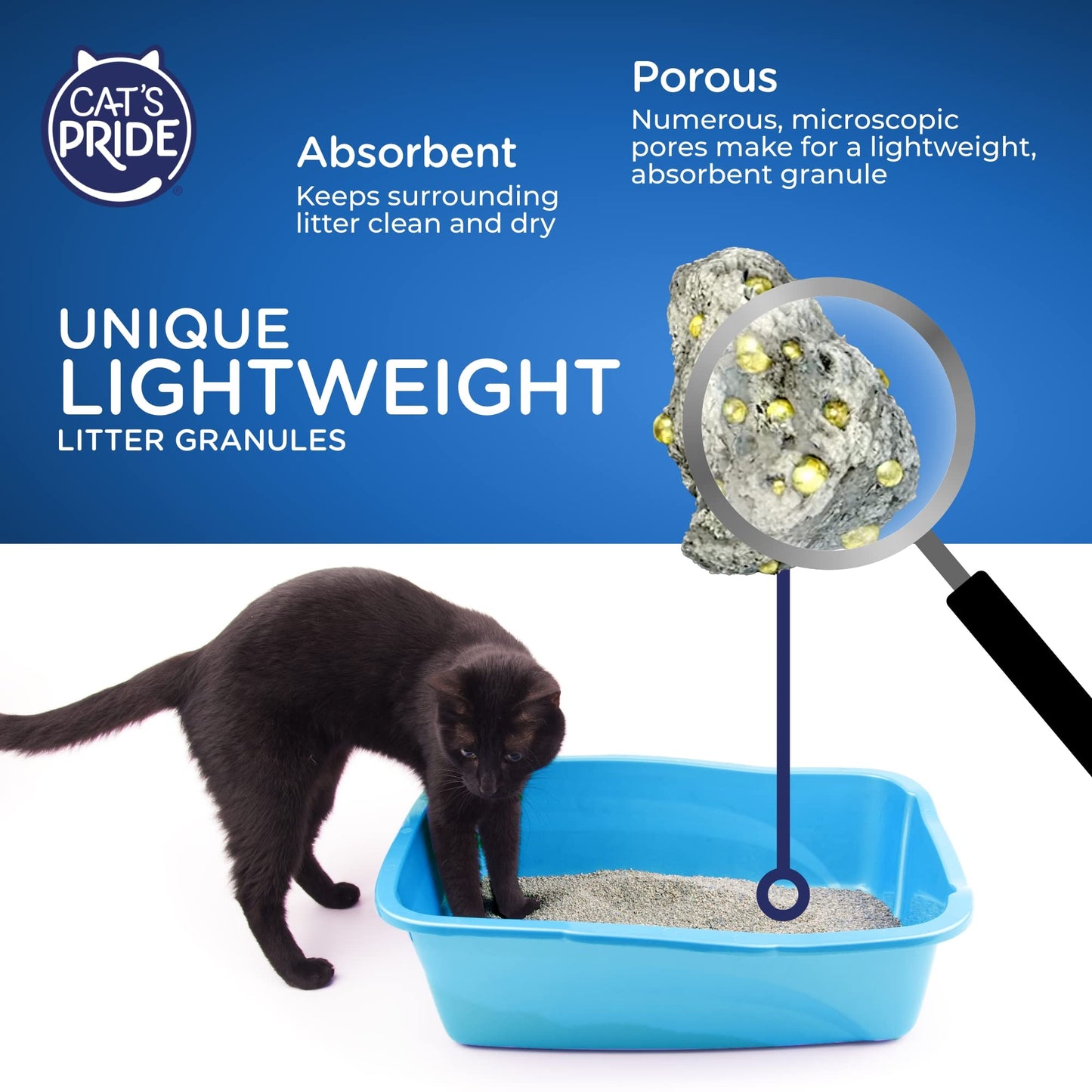 Cat's Pride Max Power: Total Odor Control - Up to 10 Days of Powerful Odor Control - Strong Clumping - 99% Dust Free - Multi-Cat Litter, Scented, 15 Pounds