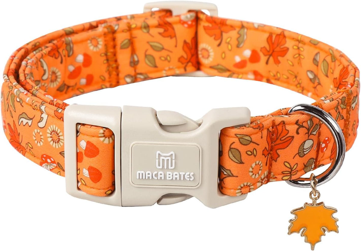 Maca Bates Halloween Pink and Purple Ghost Dog Collar for Large Dogs