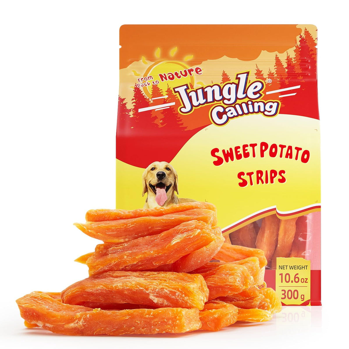 Jungle Calling Chicken & Sweet Potato Treats, Fiber-Rich, Digestible Chews