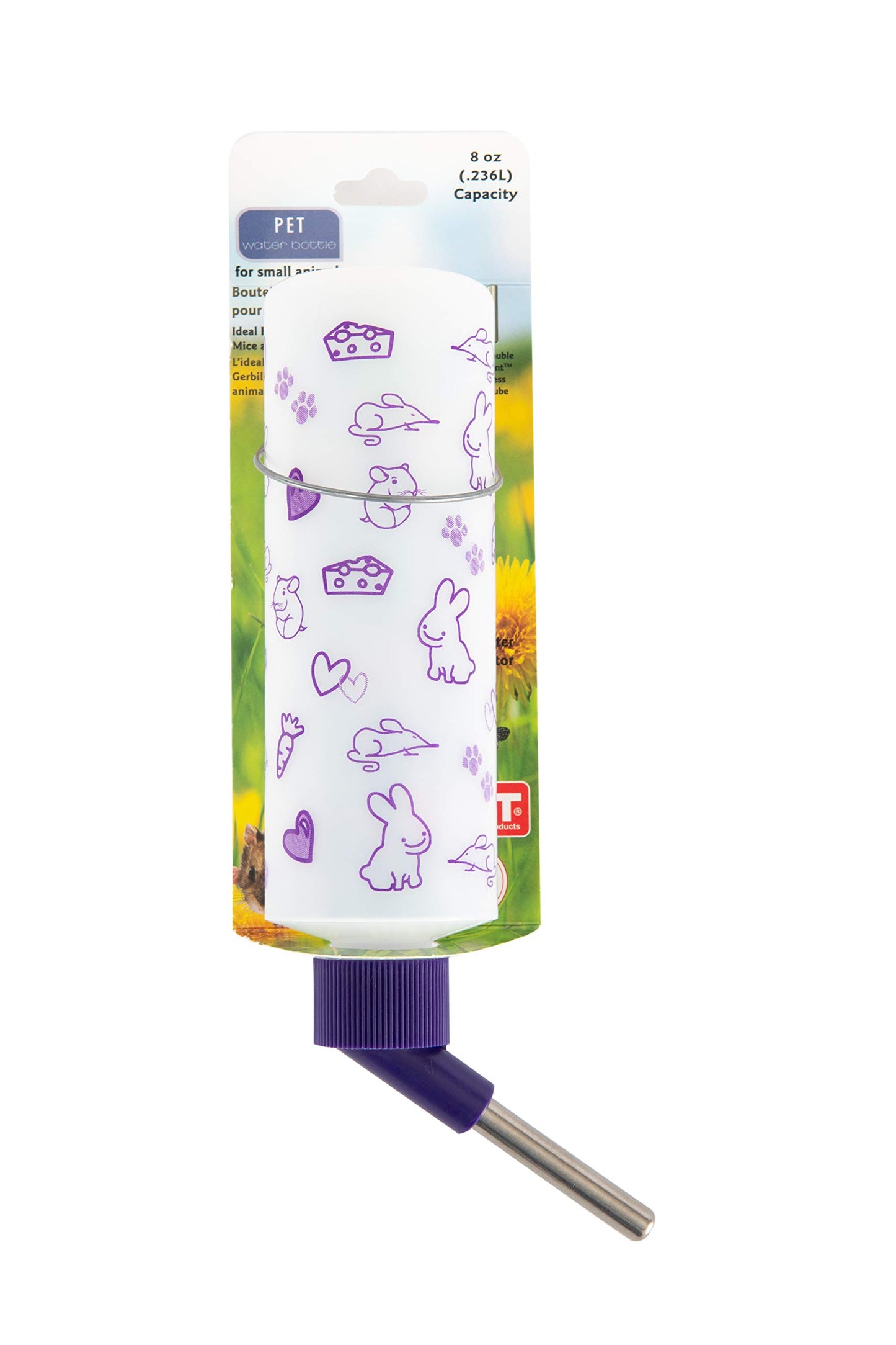 Lixit Standard Cage Water Bottles for Rabbits, Ferrets, Guinea Pigs, Hamsters, Rats, Mice and Other Small Animal's (32 Ounce, Clear)