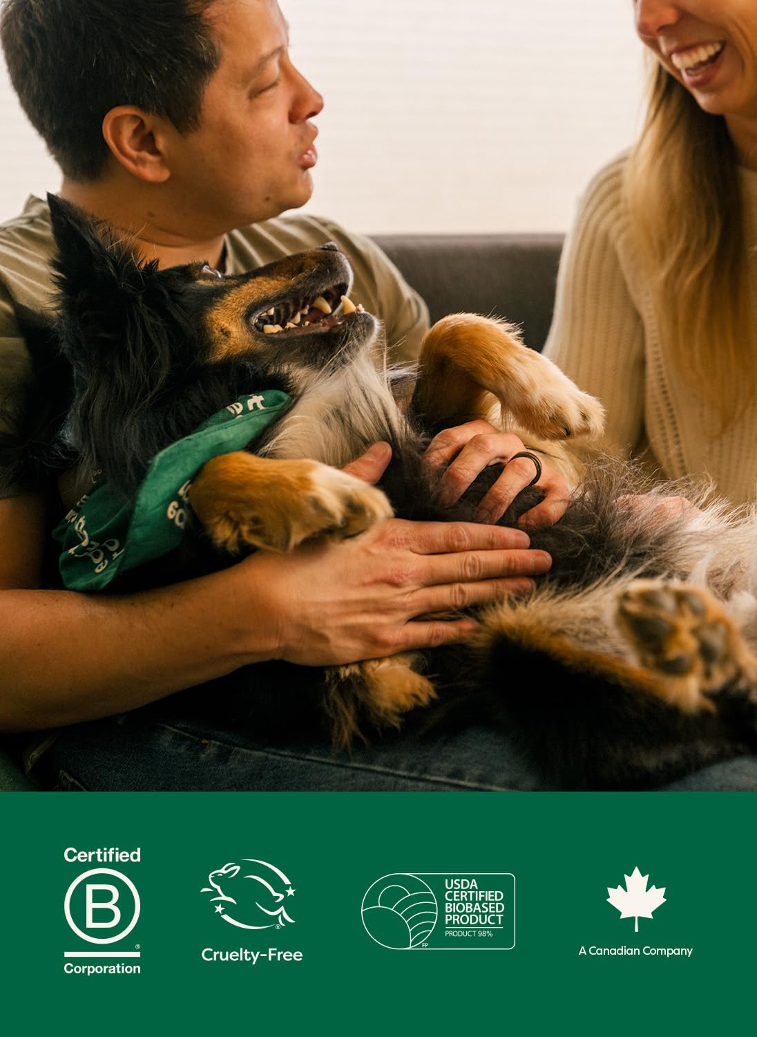 Earth Rated Pet Wipes for Dogs and Cats, Hypoallergenic, 3-in-1 Cleaning, Deodorizing and Hydrating, for Grooming Paws, Body and Butt, Unscented, 100 Count