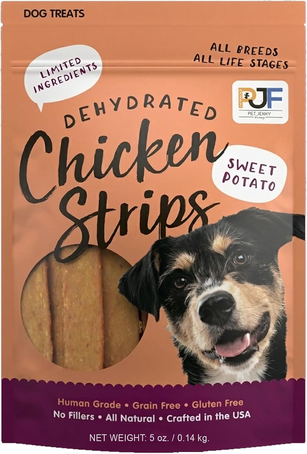 Turkey & Pumpkin 5 oz. Dog Jerky Treat | Human Grade | High Protein