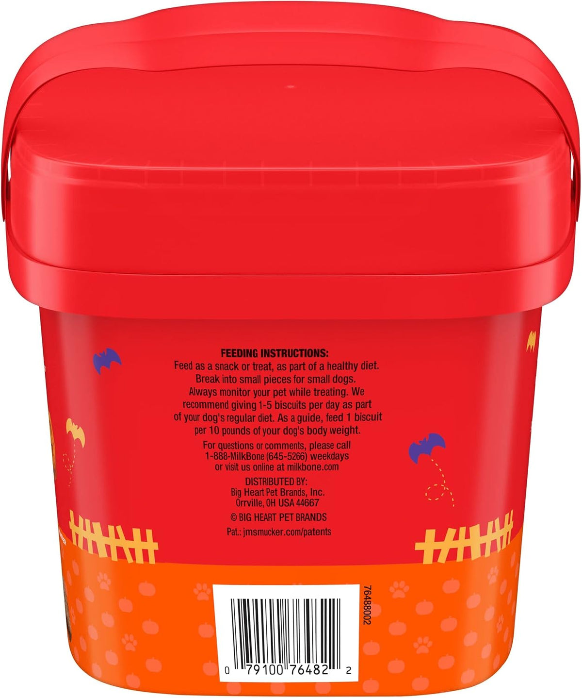 Milk-Bone Spooky Biscuits, Halloween Dog Treats, 24 Oz. Pail