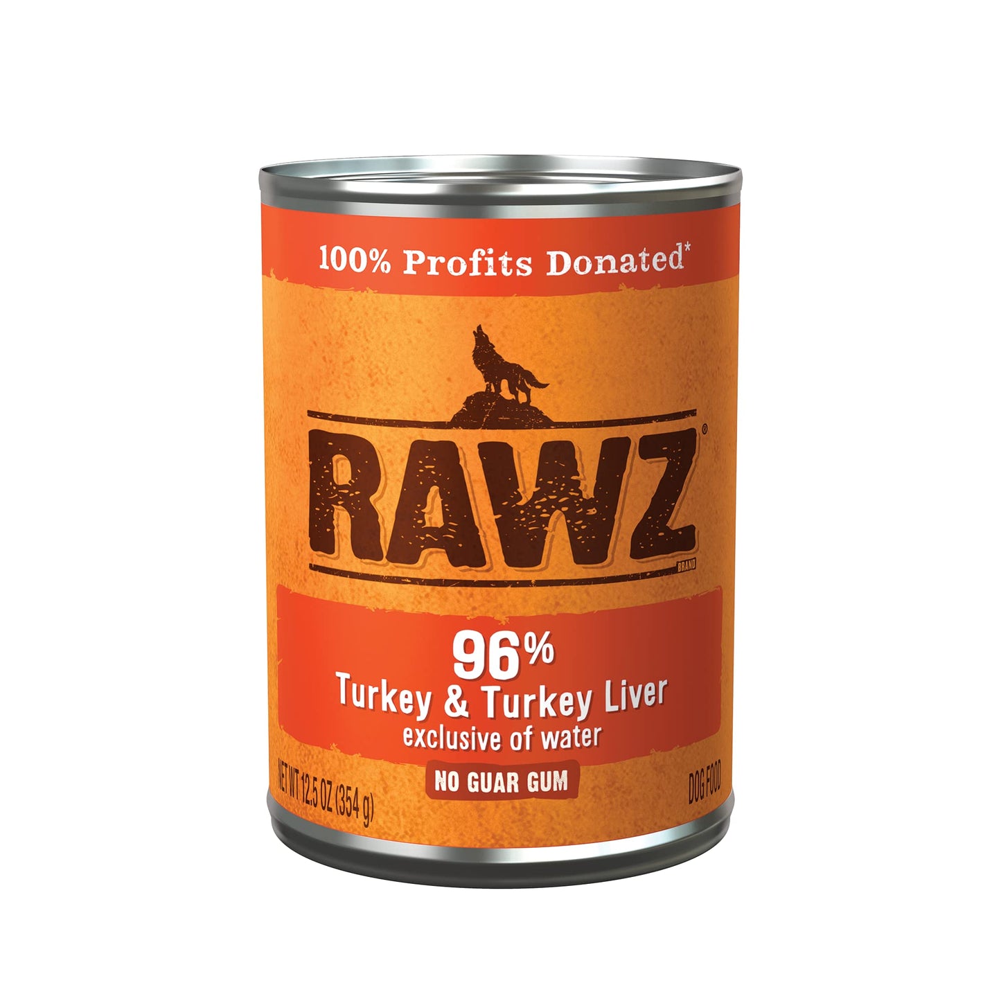 Rawz 96% Meat Canned Wet Food for Dogs 12 Pack/ 12.5 oz. Cans (Beef/Beef Liver)