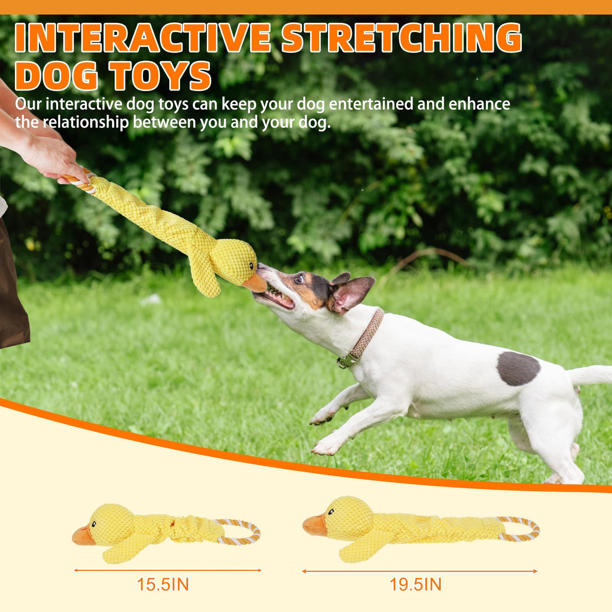 KOOLTAIL Christmas Santa Dog Toys, Tough Plush Dog Chew & Squeaky Toys with Crinkle Paper, Interactive Training & Tug of War Puppy Teething Toy for Indoor Outdoor Play for Small Medium Large Dogs
